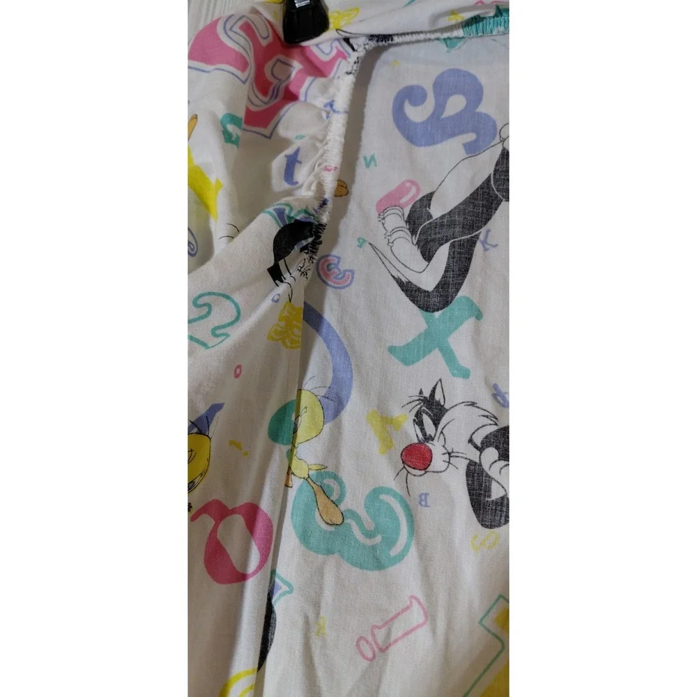 Y2K Vintage Gerber licensed Warner 90s Looney Tunes Mattress cover Crib Bedtime
